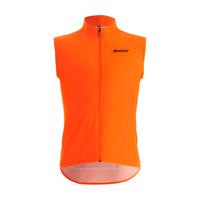 SANTINI Cyklistická vesta - NEBULA WINDPROOF - oranžová/černá XL