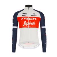 SANTINI Cyklistická větruodolná bunda - TREK SEGAFREDO 2021 - modrá/bílá/červená XL