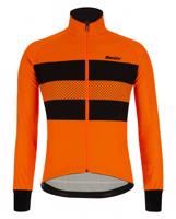 SANTINI Cyklistická zateplená bunda - COLORE BENGAL WINTER - oranžová L