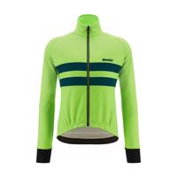 SANTINI Cyklistická zateplená bunda - COLORE HALO - zelená 4XL