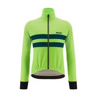 SANTINI Cyklistická zateplená bunda - COLORE HALO - zelená