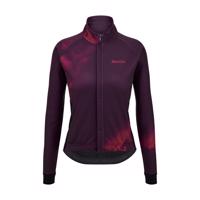 SANTINI Cyklistická zateplená bunda - PURE DYE - bordó XL