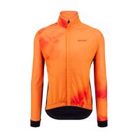 SANTINI Cyklistická zateplená bunda - PURE DYE - oranžová 2XL