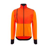 SANTINI Cyklistická zateplená bunda - VEGA ABSOLUTE - oranžová XL