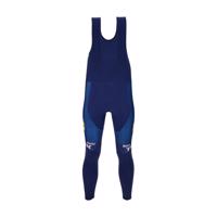 SANTINI Cyklistické kalhoty dlouhé s laclem - LIDL TREK 2025 - modrá 2XL