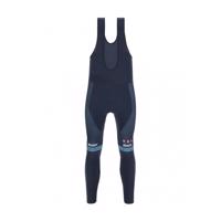 SANTINI Cyklistické kalhoty dlouhé s laclem - TREK 2022 FACTORY RACING CX WINTER - modrá