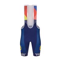 SANTINI Cyklistické kalhoty krátké s laclem - LIDL TREK 2025 - modrá 4XL