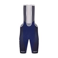 SANTINI Cyklistické kalhoty krátké s laclem - TREK FACTORY RACING 2025 - modrá 2XL
