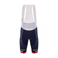 SANTINI Cyklistické kalhoty krátké s laclem - TREK SEGAFREDO 2023 ORIGINAL - modrá/červená 3XL