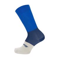 SANTINI Cyklistické ponožky klasické - BENGAL - modrá/bílá XS