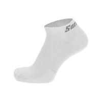 SANTINI Cyklistické ponožky kotníkové - CUBO - bílá