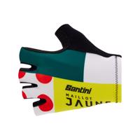 SANTINI Cyklistické rukavice krátkoprsté - TDF COMBO - vícebarevná