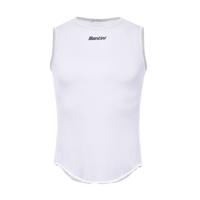SANTINI Cyklistické triko bez rukávů - LIEVE - bílá XL-2XL