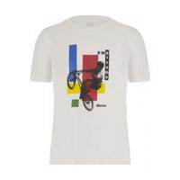 SANTINI Cyklistické triko s krátkým rukávem - BMX UCI OFFICIAL - bílá 2XL