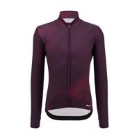 SANTINI Cyklistický dres s dlouhým rukávem zimní - PURE DYE - bordó M