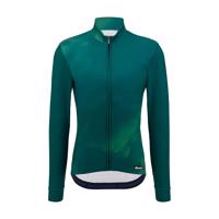 SANTINI Cyklistický dres s dlouhým rukávem zimní - PURE DYE - zelená XL