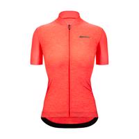 SANTINI Cyklistický dres s krátkým rukávem - COLORE PURO - oranžová 3XL