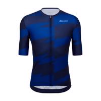 SANTINI Cyklistický dres s krátkým rukávem - FURIA SMART - modrá L