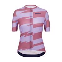 SANTINI Cyklistický dres s krátkým rukávem - FURIA SMART - růžová/fialová 2XL