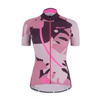 SANTINI Cyklistický dres s krátkým rukávem - GIADA MAUI LADY - růžová/vícebarevná XL