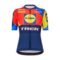 SANTINI Cyklistický dres s krátkým rukávem - LIDL TREK 2025 - vícebarevná L