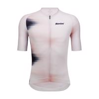 SANTINI Cyklistický dres s krátkým rukávem - OMBRA - bílá S