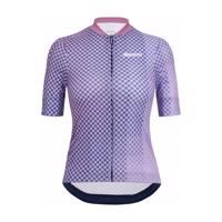 SANTINI Cyklistický dres s krátkým rukávem - PAWS FORMA - fialová XL
