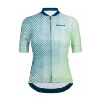 SANTINI Cyklistický dres s krátkým rukávem - PAWS FORMA - světle zelená S