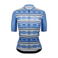 SANTINI Cyklistický dres s krátkým rukávem - PENDELTON  - modrá/bílá M