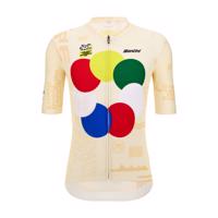 SANTINI Cyklistický dres s krátkým rukávem - TDF GRAND DÉPART - vícebarevná 4XL