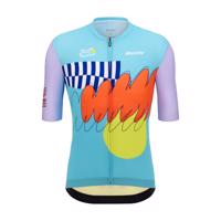 SANTINI Cyklistický dres s krátkým rukávem - TDF NICE - vícebarevná L