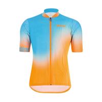 SANTINI Cyklistický dres s krátkým rukávem - TERRA MTB - oranžová/tyrkysová M