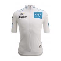 SANTINI Cyklistický dres s krátkým rukávem - TOUR DE FRANCE 2022 - bílá 2XL