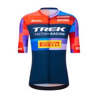SANTINI Cyklistický dres s krátkým rukávem - TREK FACTORY RACING 2025 - vícebarevná 3XL
