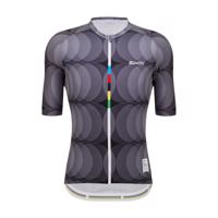 SANTINI Cyklistický dres s krátkým rukávem - UCI BARCELONA 1973 - šedá XL