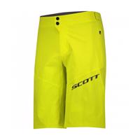 SCOTT Cyklistické kalhoty krátké bez laclu - ENDURANCE LS/FIT - žlutá L