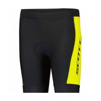 SCOTT Cyklistické kalhoty krátké bez laclu - RC PRO JUNIOR 2022 - černá/žlutá 152 cm
