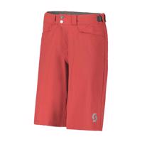 SCOTT Cyklistické kalhoty krátké bez laclu - TRAIL FLOW - červená XL