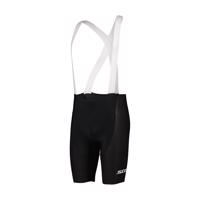 SCOTT Cyklistické kalhoty krátké s laclem - SRAM RACE +++ - černá/bílá XL