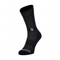SCOTT Cyklistické ponožky klasické - AS  PERFORMANCE CREW - černá/bílá 39-41