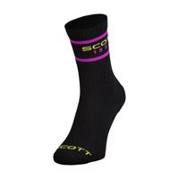 SCOTT Cyklistické ponožky klasické - RETRO CASUAL CREW PAK-3 - černá 39-41