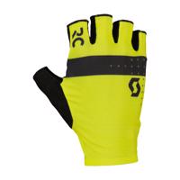 SCOTT Cyklistické rukavice krátkoprsté - RC PRO SF - žlutá/černá 2XL