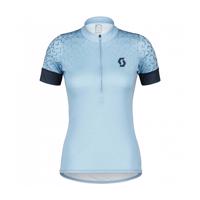 SCOTT Cyklistický dres s krátkým rukávem - ENDURANCE 20 SS LADY - modrá/světle modrá S