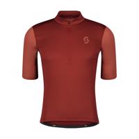 SCOTT Cyklistický dres s krátkým rukávem - GRAVEL 10 - bordó M