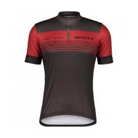 SCOTT Cyklistický dres s krátkým rukávem - SCOTT RC TEAM 20 SS - červená/černá