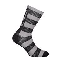 SIX2 Cyklistické ponožky klasické - LUXURY MERINO - šedá/černá 35-38