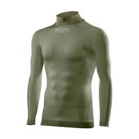 SIX2 Cyklistické triko s dlouhým rukávem - TS3 II - zelená 3XL-4XL
