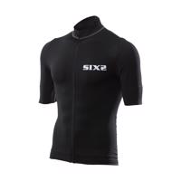 SIX2 Cyklistický dres s krátkým rukávem - BIKE3 CHROMO - černá S