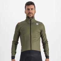 SPORTFUL Cyklistická větruodolná bunda - FIANDRE PRO MEDIUM - černá/zelená 2XL