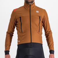 SPORTFUL Cyklistická větruodolná bunda - FIANDRE WARM - hnědá XL